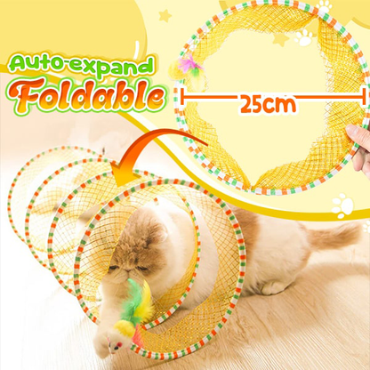 PawJourney® Self-play Cat Hunting Spiral Tunnel Toy