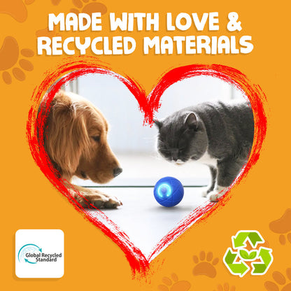 Paw Journey® Interactive Pet Toys for Dog & Cat Durable Automatic Bouncing & Rolling Ball