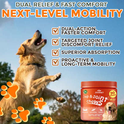 Paw Journey® Hip & Joint Chew -  Pet Joint Soothing Gummies